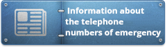  Information about the telephone numbers of emergency