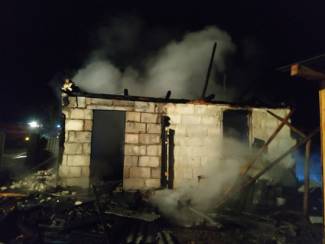 В Смолевичском районе сгорела дача