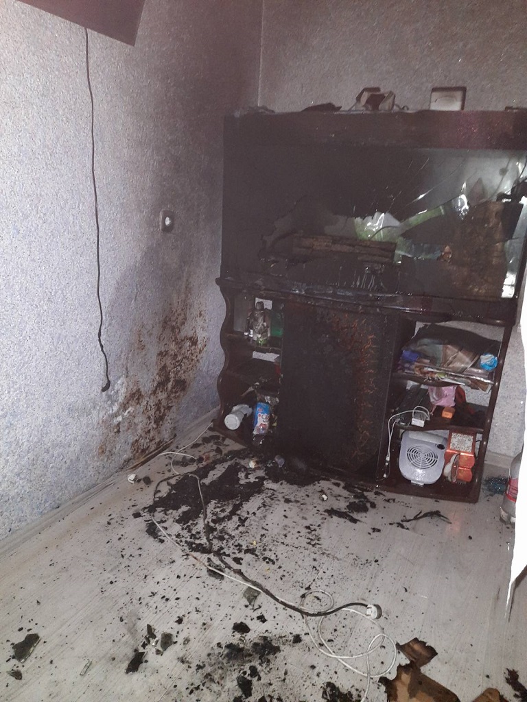 Непридуманная история: в смолевичской многоэтажке пожар потушил… аквариум